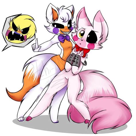 Lolbits And Mangle From Fnaf World Cute Drawing Toy Chica Mad