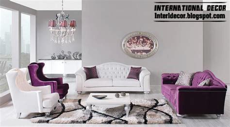 International Living Room Ideas With Purple Furniture 2014