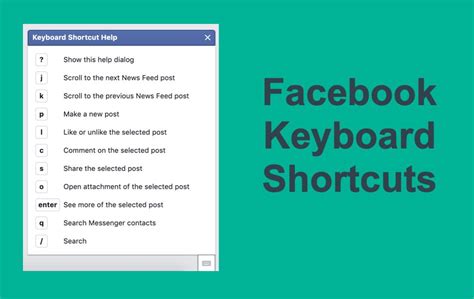 Keyboard Shortcuts For Facebook Webnots