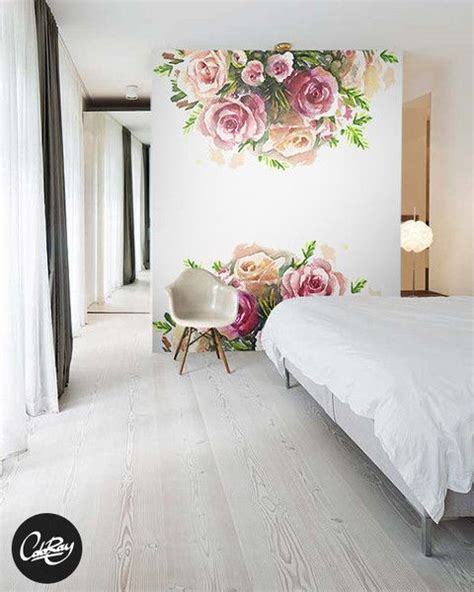 Tapeten - Rosenblüte Repositionierbare Fototapete - ein ... Wandtattoos finden sie in beinahe jedem stil: