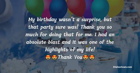 60 Thank You Messages For Birthday Surprise Bdymsg 56 Off