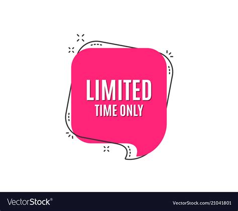 Limited Time Symbol Special Offer Sign Royalty Free Vector