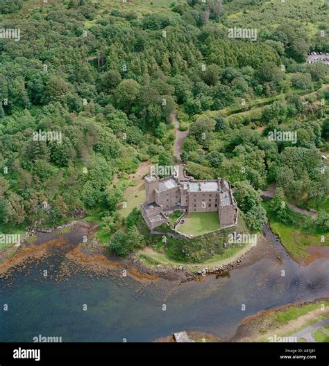 Aerial View Of Dunvegan Castle Isle Of Skye Scotland Stock Photo Alamy