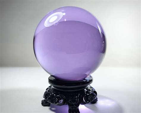 80mm Purple Crystal Ball Purple Glass Ball Insects In Resin