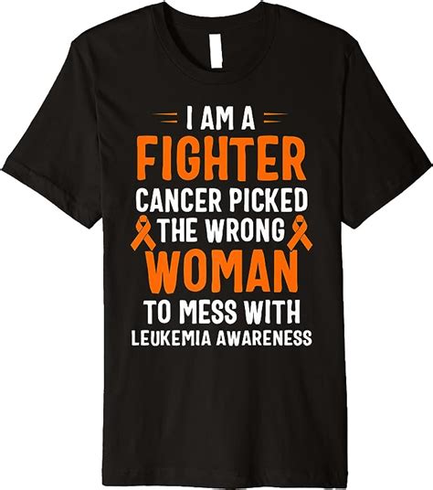 I Am A Fighter Leukemia Awareness Premium T Shirt Clothing
