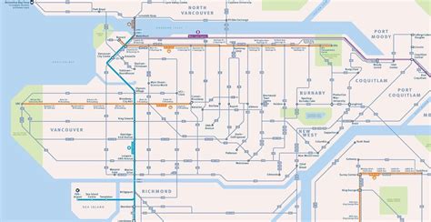 Skytrain Route Map Vancouver Bc