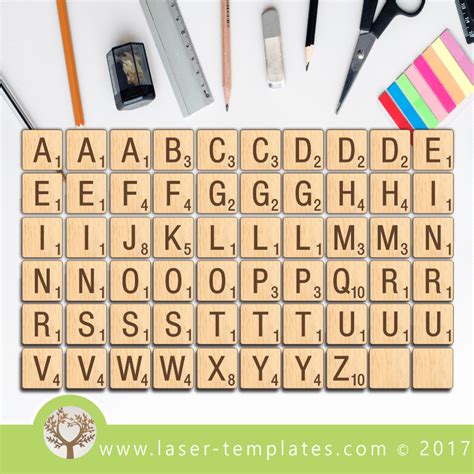 Laser Cut Scrabble Letters Template Download Vector Designs Online