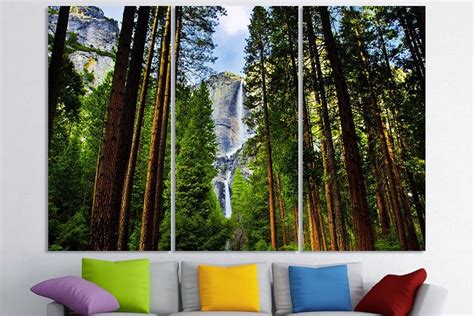 Canvas Set Of Yosemite Park With Images Large Canvas Wall Art