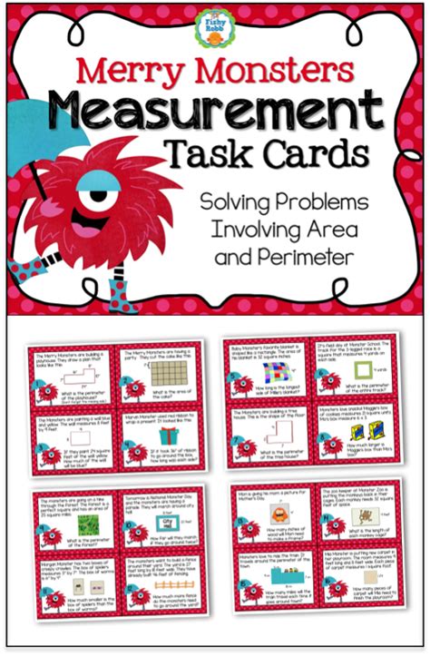 Area and Perimeter Word Problems Task Cards - Printable & Digital | Word problems task cards ...