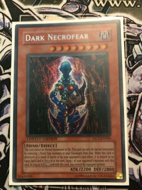 Yugioh Card Dark Necrofear Mc1en005 Limited Edition Nm Values