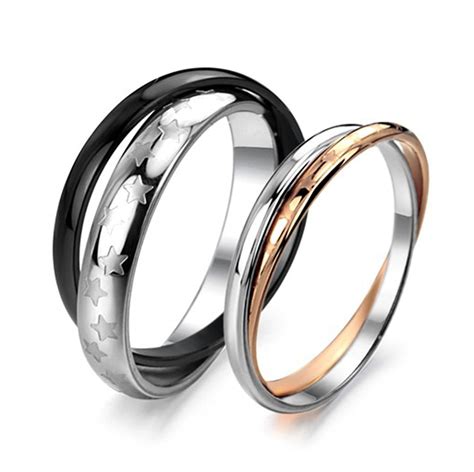 Personalized Custom Titanium Couples Rings Couple Ring Couples Ring