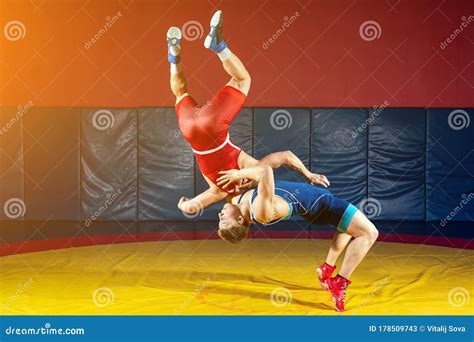 Wrestlers Doing Grapple Stock Image Image Of Combative 178509743