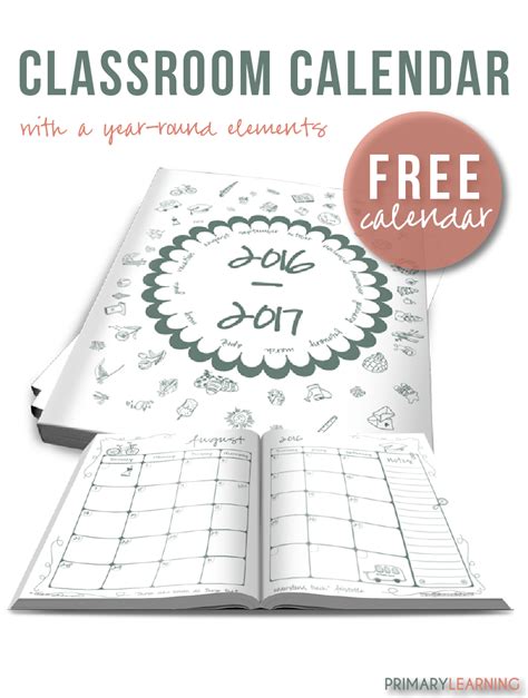 Free Printable Classroom Calendar