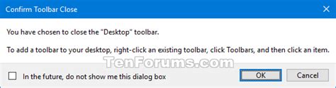 Remove Toolbars On Taskbar In Windows 10 Tutorials