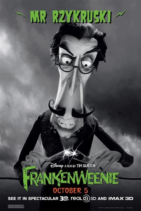 9 New Characters Posters Of Tim Burton’s Frankenweenie Teaser Trailer