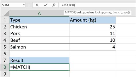 How To Use Match Function In Excel Sheetaki