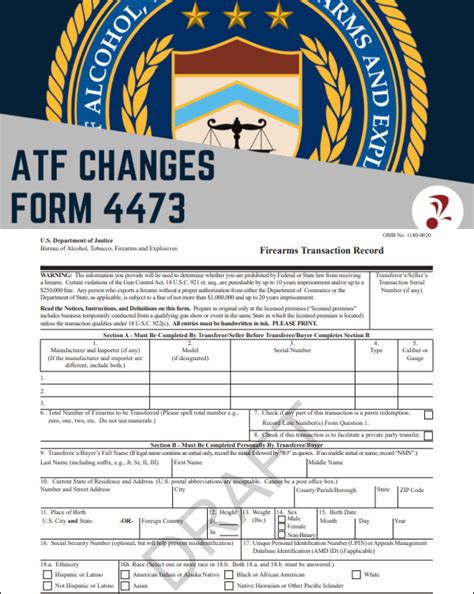 Atf Approves Updated Form 4473 For Background Checks Laptrinhx News