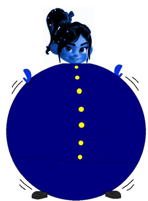Vanellope Inflated Like A Big Blueberry By Inflationrules On Deviantart