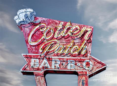 Cotten Patch Bbq Bar Retro Roadside Diner Restaurant Vintage Neon Sign