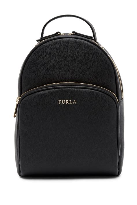 Furla Frida Medium Leather Backpack In Onyx Black Lyst