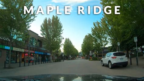 Maple Ridge Bc Downtown Drive 4k British Columbia Canada Youtube