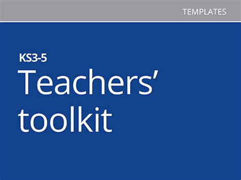 Teachers Toolkit Teaching Resources