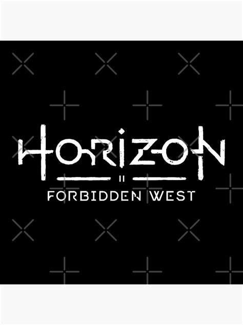 Horizon Forbidden West Text Logo Poster By Teestranding Redbubble