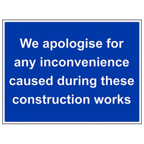 0:36 sdictionary recommended for you. We Apologise For Any Inconvenience | Mandatory Signs ...