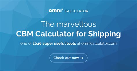 Convert the imperial measurement (cubic inches) into. CBM Calculator for Shipping - Omni