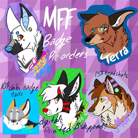 These are made using only the mspaint colors; CHEEP MFF BADGE PREORDERS — Weasyl