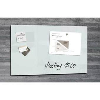 Garder la visibilité sur ses tâches. Tableau magnétique verre trempé sécurité blanc,1 aimant et ...