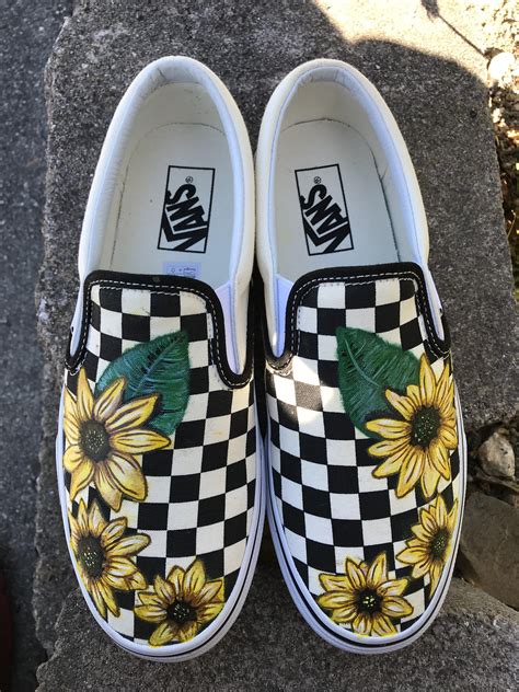 Checkered Vans I Hand Painted For A Friend Rcrafts