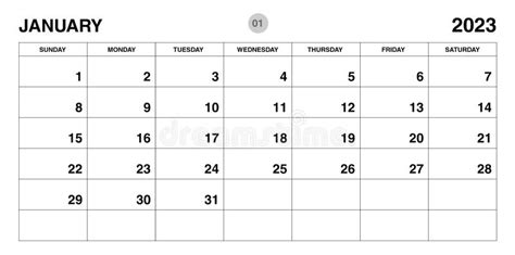 January 2023 Year Planner Template Calendar 2023 Template Monthly And