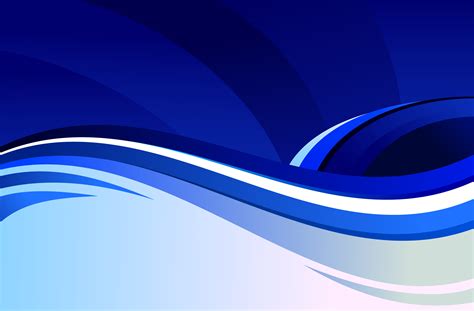 Abstract Blue Waves Background Free Vector