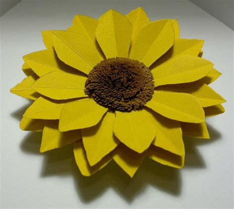 Diy Sunflower Tutorial Papercardboard Paper Sunflowers Paper