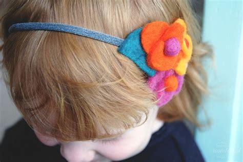 10 Crazy Simple Diy Headbands For Girls Felt Flower Headband Flower