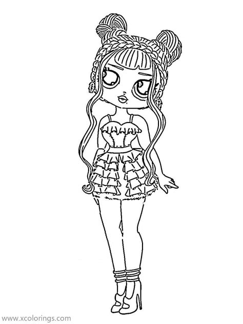 Omg Doll Coloring Pages From Lol Surprise Dolls Halloween Coloring