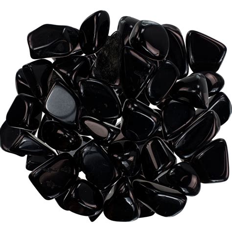 Tumbled Stone Black Obsidian 1 Lb Kheops International