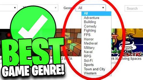 The Top Genres In Roblox Games This Year 2021 Update Youtube