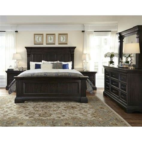 Bring a classic traditional look to your home with the caldwell mirror from the caldwell bedroom collection by pulaski furniture. Pulaski Caldwell Panel Bedroom Set in Dark Wood in 2021 ...
