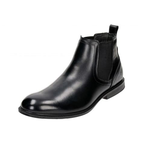 Walk worry free in these comfortable boots. Hush Puppies Black Leather Pull On Chelsea Ankle Boots - Men's Footwear from Jenny-Wren Footwear UK
