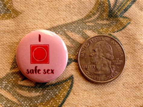 i heart safe sex pin 1 inch pinback button pin badge sex etsy