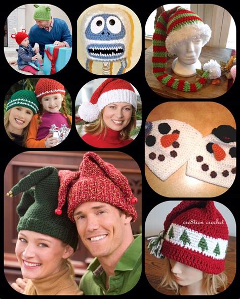 Free Christmas Hat Patterns Craft Away The Crazy Christmas Hat Hat