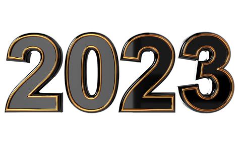 Nouvel An 2023 Style Design Moderne Typographie 3d Du Logo 2023 Png