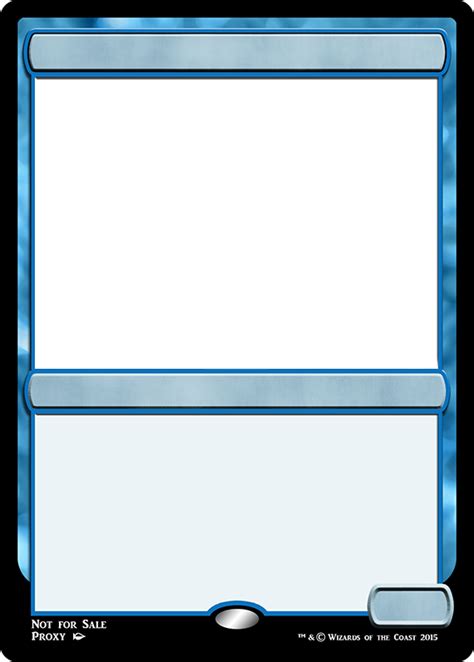 Mtg M Blue Creature Frame Best Templates Card Templates Trading