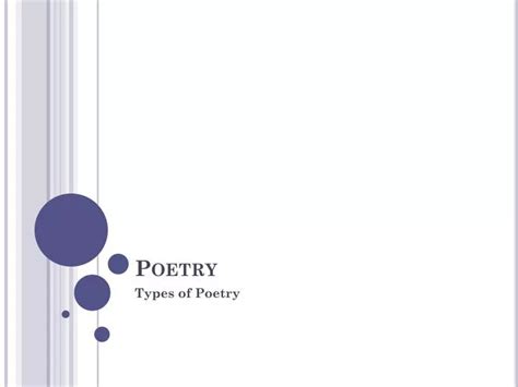 Ppt Poetry Powerpoint Presentation Free Download Id2560230