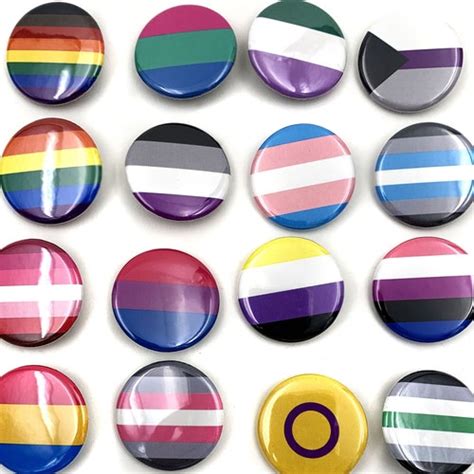 Lgbt Pride Buttons Pride Flag Buttons Etsy Canada