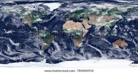 High Resolution Satellite Image Of Earth In Equirectangular Projection