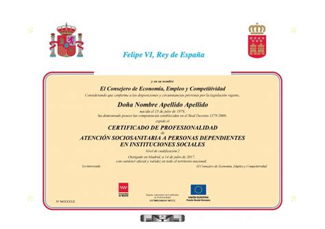 Certificado de Profesionalidad en España2024