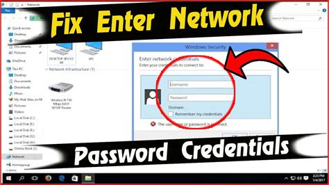 How To Fix Enter Network Password Credentials In Windows 10 How To Turn